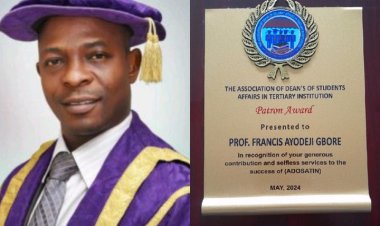 Sam Maris University Vice-Chancellor, Prof. Francis Gbore, Named Patron of ADOSATIN