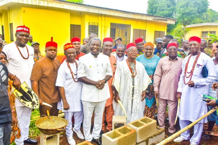 UNIZIK VC Prof. Charles Esimone Lays Foundation Stone for New Students Hostel and CHALADDRAT Project