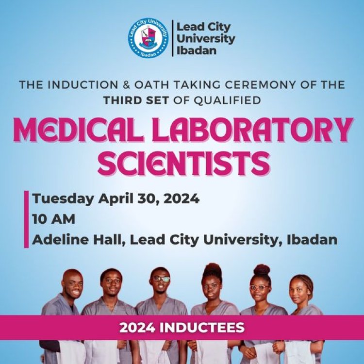 Lead City University Celebrates Third Induction Ceremony for Medical Laboratory Science Department