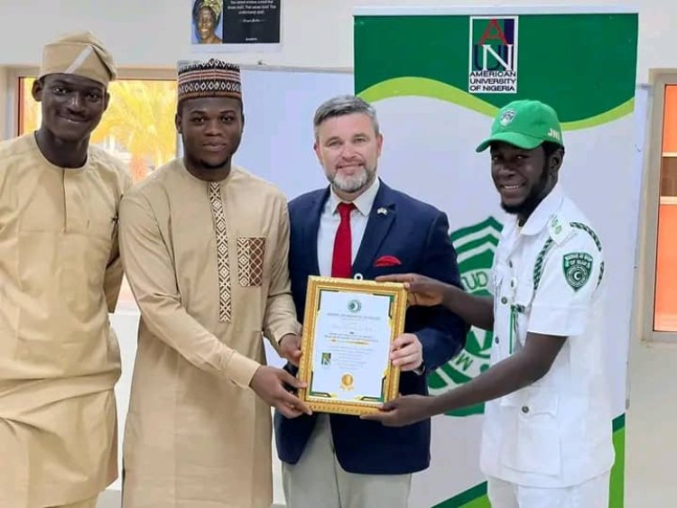 AUN Muslim Students Society Receives Recognition Award for Charitable Contributions