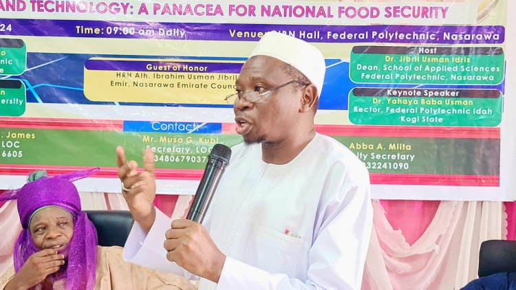 Science A Catalyst for Agricultural Development and National Food Security–FULafia VC