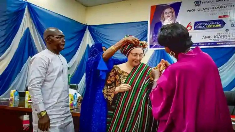 Polish Ambassador to Nigeria, Joanna Tarnawska, Delivers FUL's 6th Public Lecture