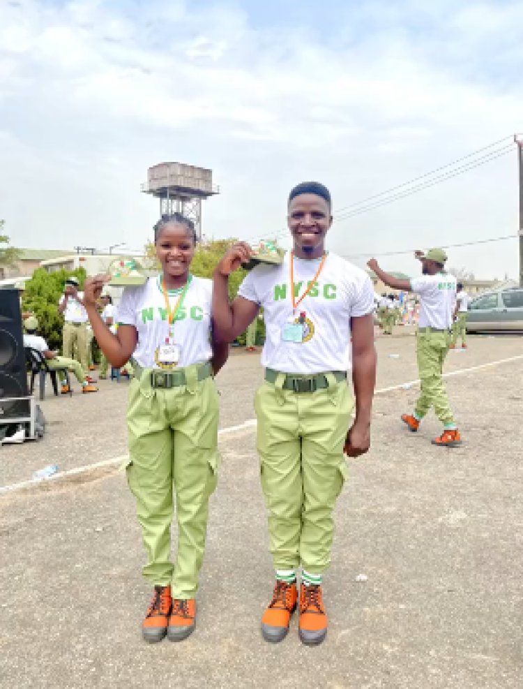 Husband and Wife Attend NYSC Orientation Camp Together, Sparking Joy and Admiration