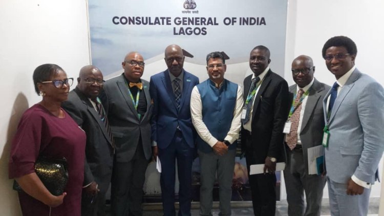 Indian Consul General Meets Delegation from Caleb University to Discuss Collaboration