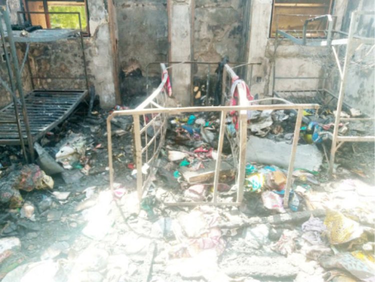 Wind Destroys School Roof in Ekiti, Forces Pupils and Teachers to Scoop Water from Classrooms