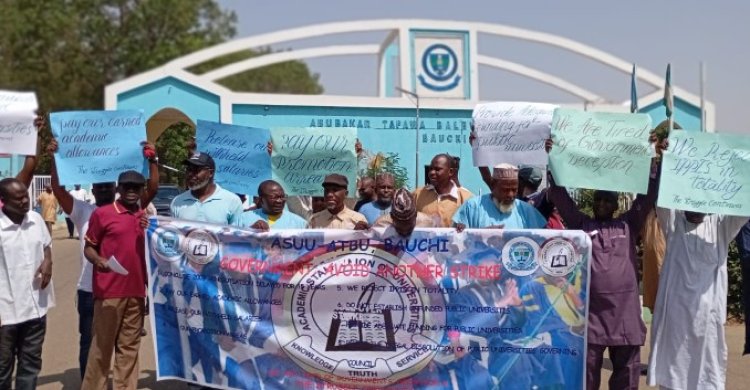 ASUU ATBU Stages Protest,  Calls for Urgent Government Action
