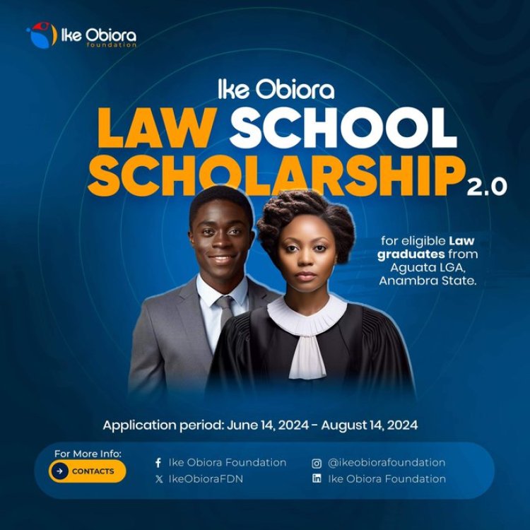 Ike Obiora Foundation Opens Scholarship Application For Aguata Law Graduates