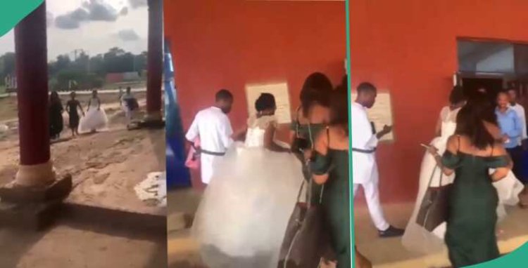 UNIZIK Student Writes 2 Papers on Wedding Day, Arrives at Exam Venue with Bridesmaids