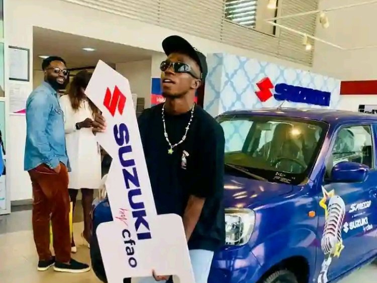 UNIABUJA Alumnus, Alao Dare, Wins Trace Campus Talent Hunt, Receives Brand New Suzuki