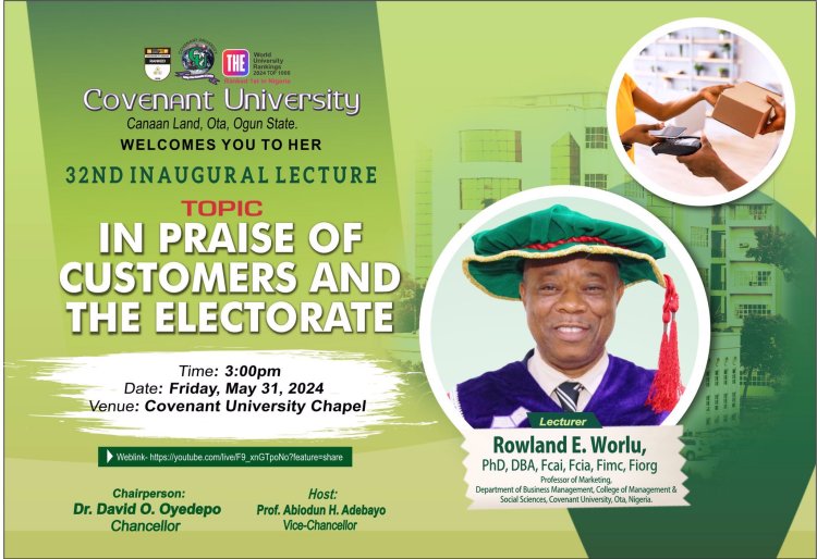 Covenant University Set to Host 32nd Inaugural Lecture