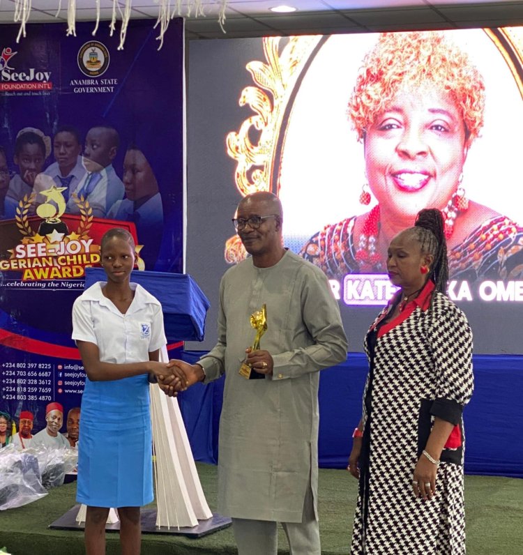 Prof. Omenugha Wins See-Joy Foundation Children's Champion Award 2024