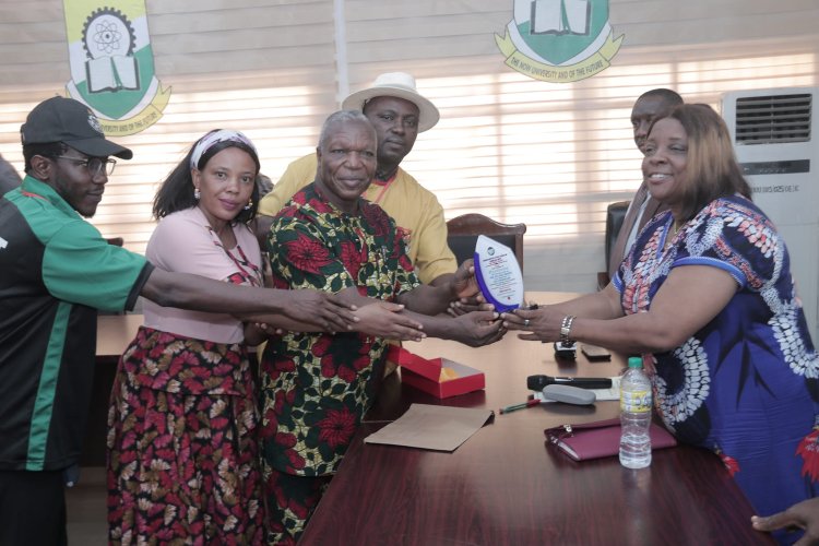 Ojukwu University Food Science and Technology Institute Pays Courtesy Visit to Prof. Omenugha