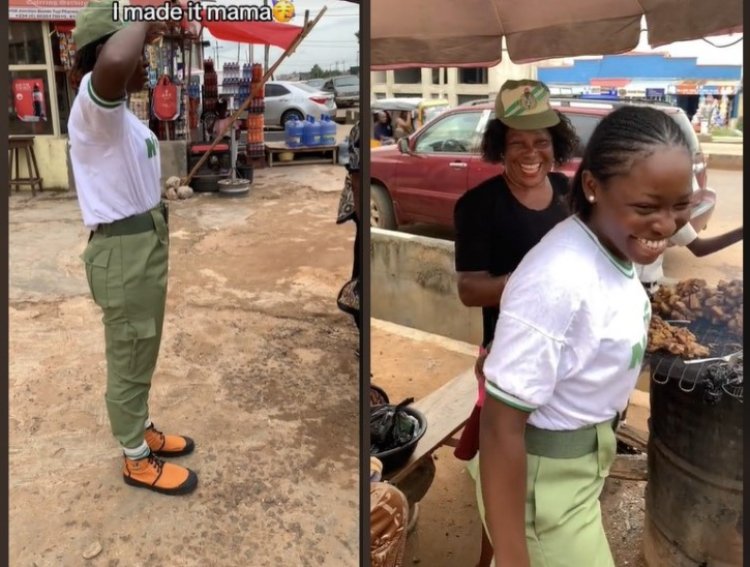 NYSC Corps Member Salutes Mother in Emotional Parade