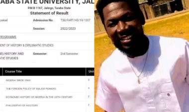 Meet Stephen Ezekiel, Taraba State University Jalingo's Record-Breaking Graduate