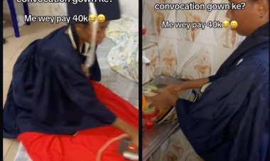 Nigerian graduate Vows Not to Return Convocation Gown After Paying ₦40k