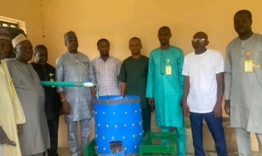KWASU Staff Donate Defeathering Machine to Entrepreneurship Vocational Training Centre