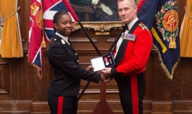 Cadet Breaks Record as First Nigerian Female Cadet to Graduate from Royal Military Academy Sandhurst