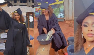 Nnamdi Azikiwe Student Who Sold Bean Cakes to Fund Her Education Graduates as First in Family to Earn Degree