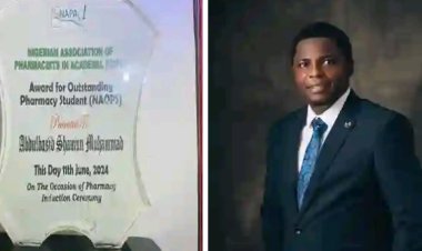 UNIMAID Student Receives Prestigious Award from Nigerian Association of Pharmacists in Academia