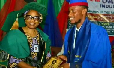 Kaduna State University Honors Outstanding Graduate, Newthing Simon