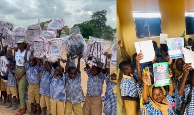 NYSC: Corps Member Donates 500 Books, Others, To Osogbo Pupils