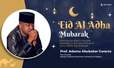 Maryam Abacha American University of Nigeria Celebrates Eid al-Adha with Heartfelt Wishes