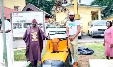Oyo State Corp Member Creates Stunning Art Work to Honour Deceased Corp Members