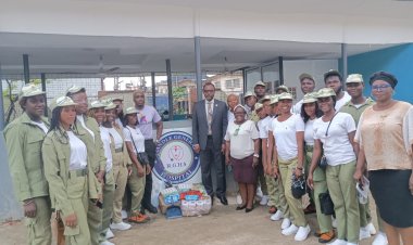 NYSC Donates Essential Items to Randle General Hospital Patients