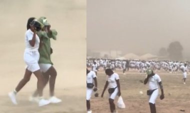 NYSC Member Describes Kaduna Orientation Camp as 'Sahara Desert' After Sandstorm