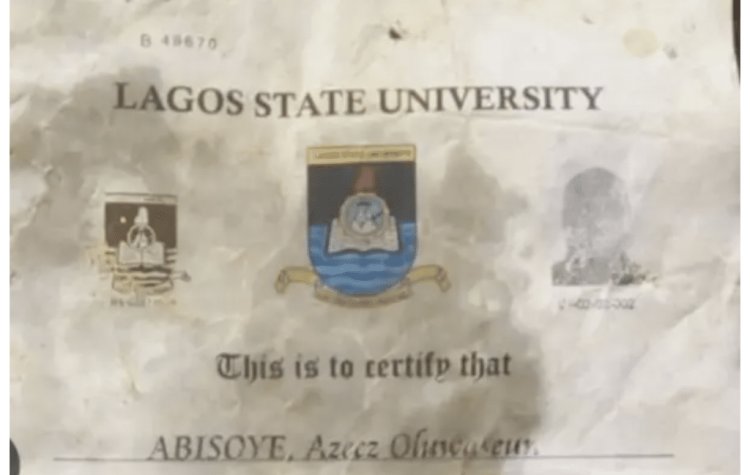 LASU Invalidates Trending Certificate Found at Suya Spot