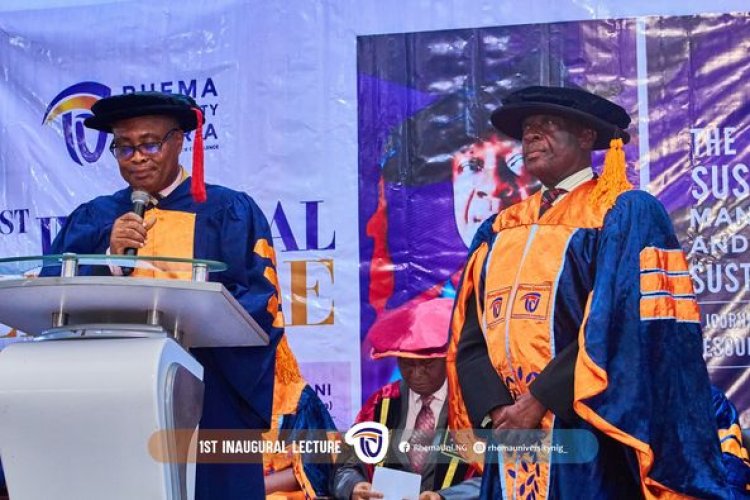 Rhema University Holds 1st Inaugural Lecture on Sustainable Management for National Prosperity