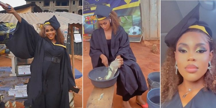 Nnamdi Azikiwe Student Who Sold Bean Cakes to Fund Her Education Graduates as First in Family to Earn Degree