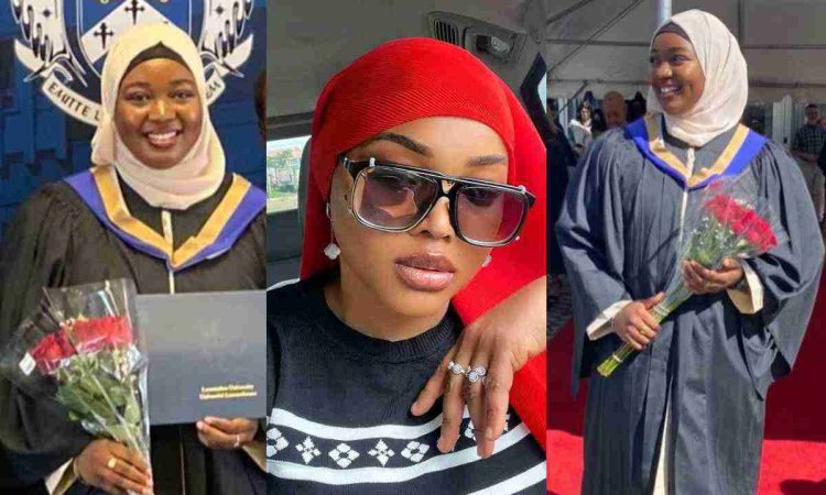Nollywood Star Mercy Aigbe Celebrates Law School Graduation of her Husband's First Daughter