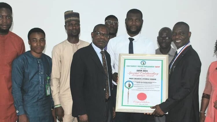 Sam Maris University Vice-Chancellor, Prof. Francis Gbore, Honored with SWYP Award