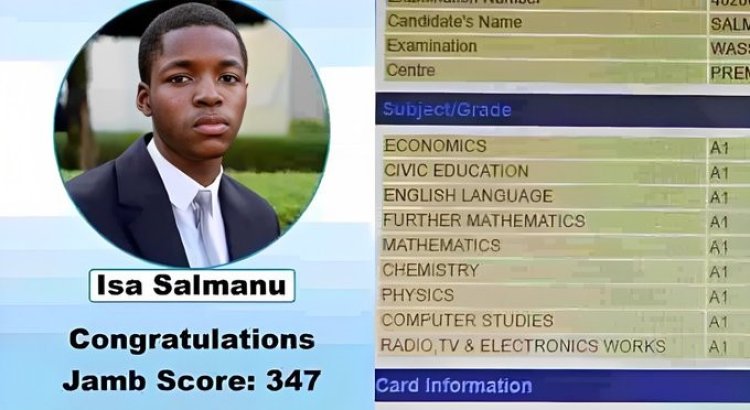 Brilliant Kaduna Boy Scores Straight A's in WASSCE, Netizens Call for Scholarship Support