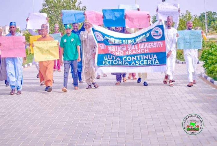 ASUU-YUMSUK Branch Stages Peaceful Protest Over Unfulfilled 2009 Agreement