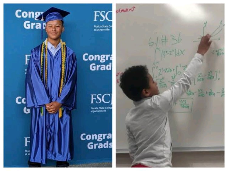 12-Year-Old Boy Graduates from US University with Associate Degree, Aims to Become Engineer