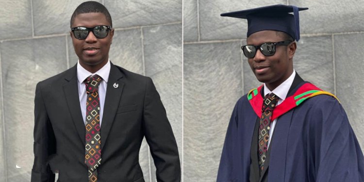 Young Nigerian Overcomes Vision Loss, Earns Master's Degree with UK Scholarship