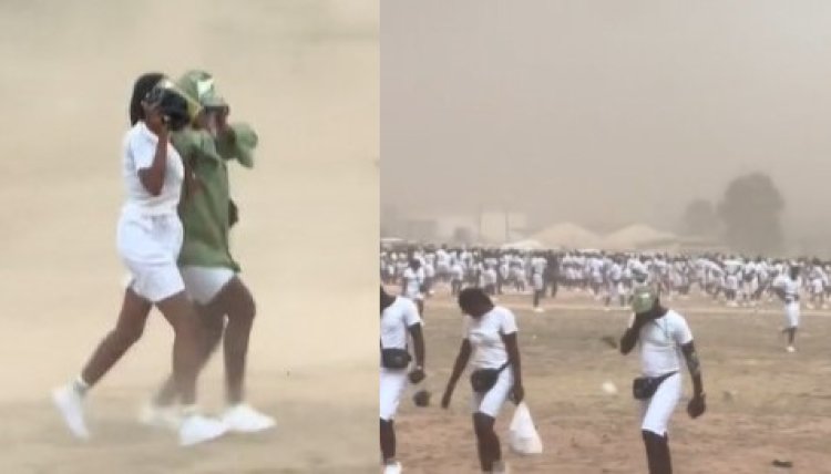 NYSC Member Describes Kaduna Orientation Camp as 'Sahara Desert' After Sandstorm