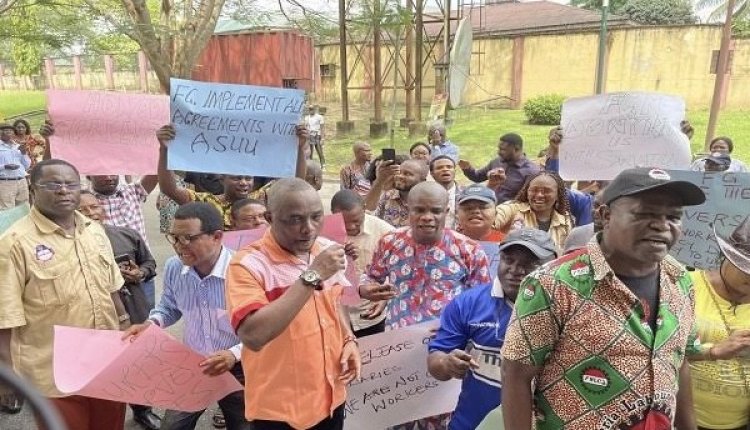 OAU Lecturers Protest Non-Implementation of 2009 Agreement by FG