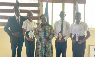 LASU Debate Society Pays Courtesy Visit to Vice Chancellor, Showcases Awards