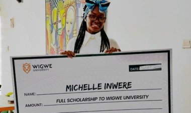 Nigerian Student Michelle Inwere Receives Full Scholarship to Study Computer Engineering at Wigwe University