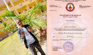 Hamis Ashir Usman Emerges Top Graduating Student at Nigerian Army University Biu (NAUB)