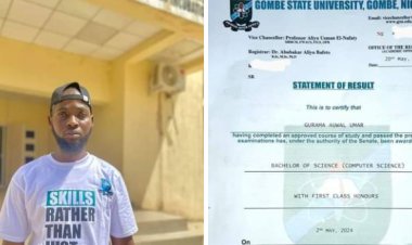 Meet Auwal Gurama, Gombe State University Best Graduating Student in Computer Science