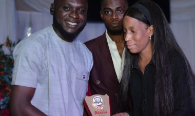 Gregory University Uturu's SUG President Receives Award of Honour