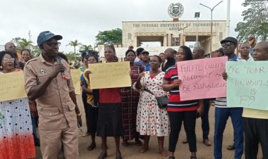 Protests in FUTA Over Non-Payment of Four-Month Salary