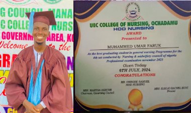 Muhammed Umar Faruk Receives Top Honors as Best Graduating Nursing Student