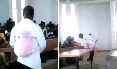 ATBU Lecturer Goes Viral for Selfless Act of Kindness, Calms Crying Baby So Mother Can Finish Exam