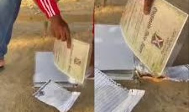 Nigerian Man Burns Girlfriend's School Certificate in Revenge for Cheating