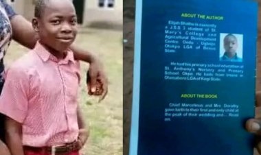 JSS 3 Student, Elijah Shaibu Publishes His First Book